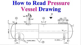 How to read a pressure vessel drawing  tutorial For beginners