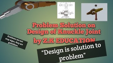 Problem solution  on  Design of Knuckle Joint || Easy learning