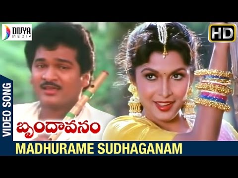 Brindavanam Telugu Movie Songs | Madhurame Sudhaganam Video Song | Rajendra Prasad | Ramya Krishna