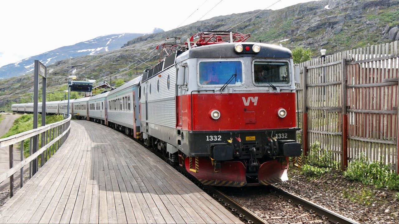 Svenska tåg del 60 - Riksgränsen Station