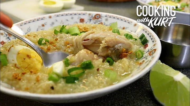 Red Ribbon Chicken Arroz Caldo / Lugaw / Congee - Filipino Rice Porridge | Cooking with Kurt