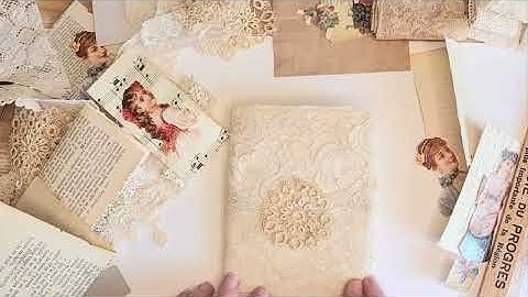 Part 1 and 2 Lace Journal Cover Tutorial