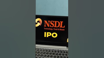 NSDL IPO 🔥 "CDSL VS NSDL" #stockmarket #stocks