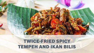 Resep Tempe Pedas Goreng Dua Kali dan Ikan Teri - Memasak bersama Bosch