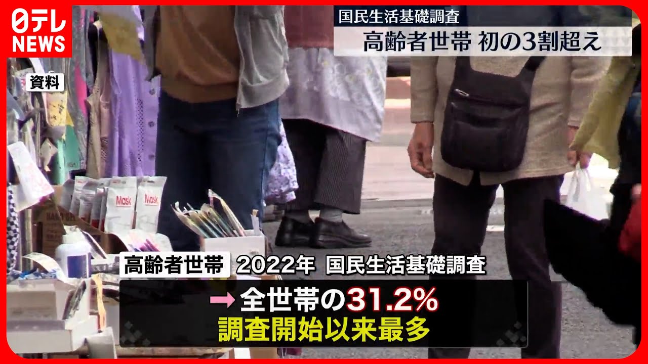 高齢者世帯】初めて全世帯の3割超える 「老老介護」も6割超で過去最多