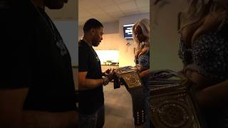 Jade Cargill gifts Nelly a custom WWE Championship 🔥