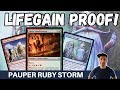 WE'RE OFF THE DEEP END! Pauper Ruby Storm makes life gain look pointless with Stream of Thought!