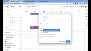 Career Overview Custom Recurrence for Google Calendar