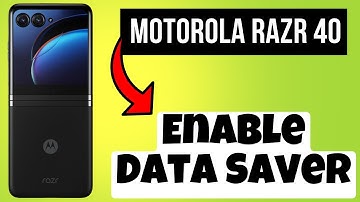 Enable Data Saver Motorola Razr 40 || How to turn on data saver | How to set data saver settings