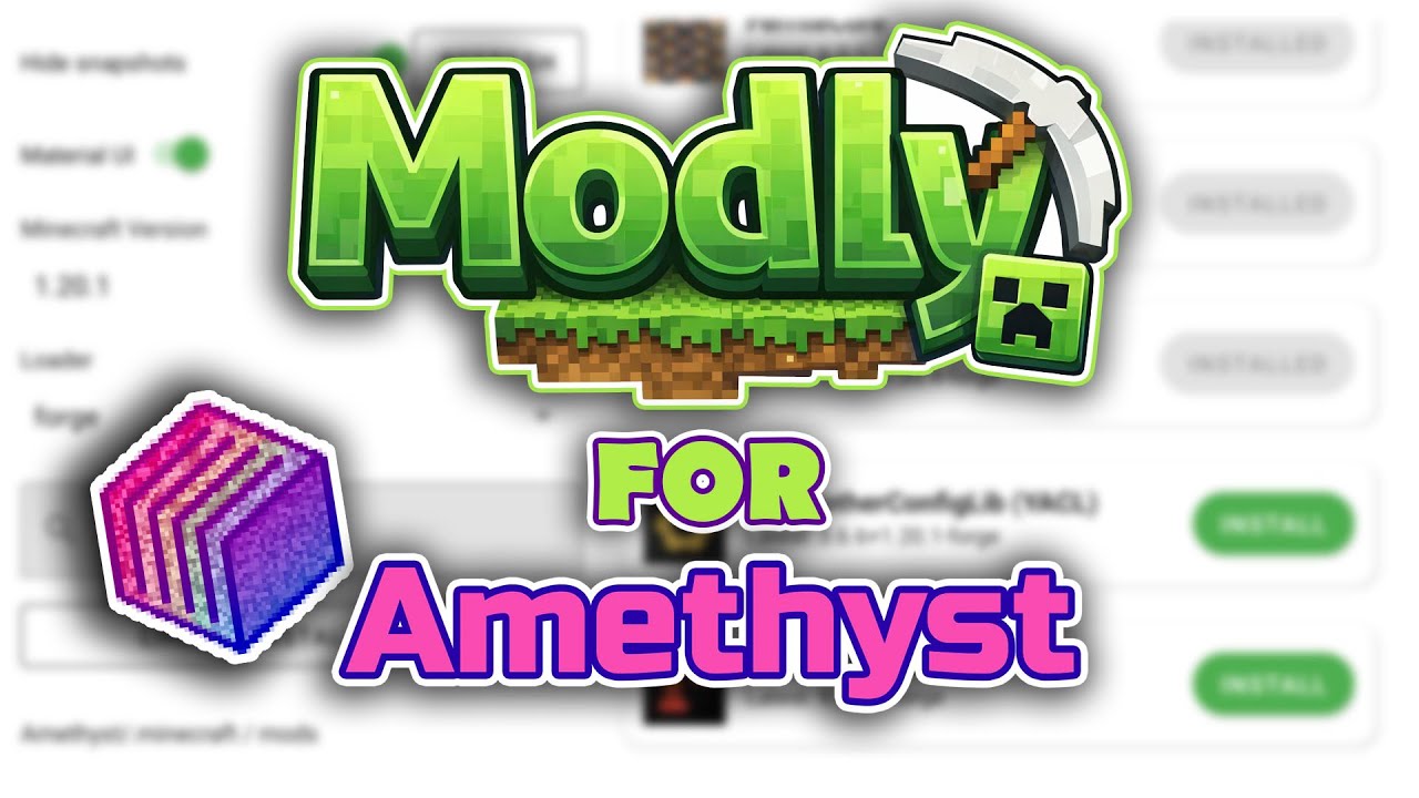 A New Way To Setup Mods With Java Minecraft On Android With Amethyst ...