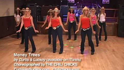 CURTIS & LUCKEY - Money Trees Line Dance Video wit...