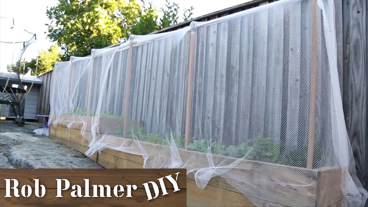 Garden Bed Netting Diy Build Youtube