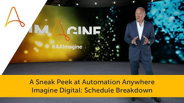 A Sneak Peek at Automation Anywhere Imagine Digital: Schedule Breakdown