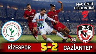 Ri̇zespor 5-2 Gazi̇antep Spor Maç Özeti̇ Highlintins Maçsonucu Zi̇raat Kupasi