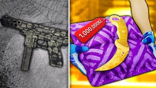 10Kč vs 1,000,000Kč Counter-Strike Skin