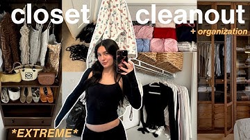 extreme CLOSET CLEANOUT + satisfying ORGANIZATION! bye bye old energy