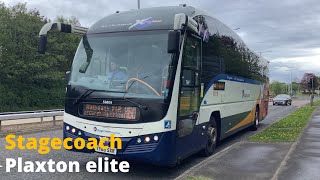 Stagecoach in fife Volvo B11RT plaxton elite 53809 (YY65 SXR) service:X60