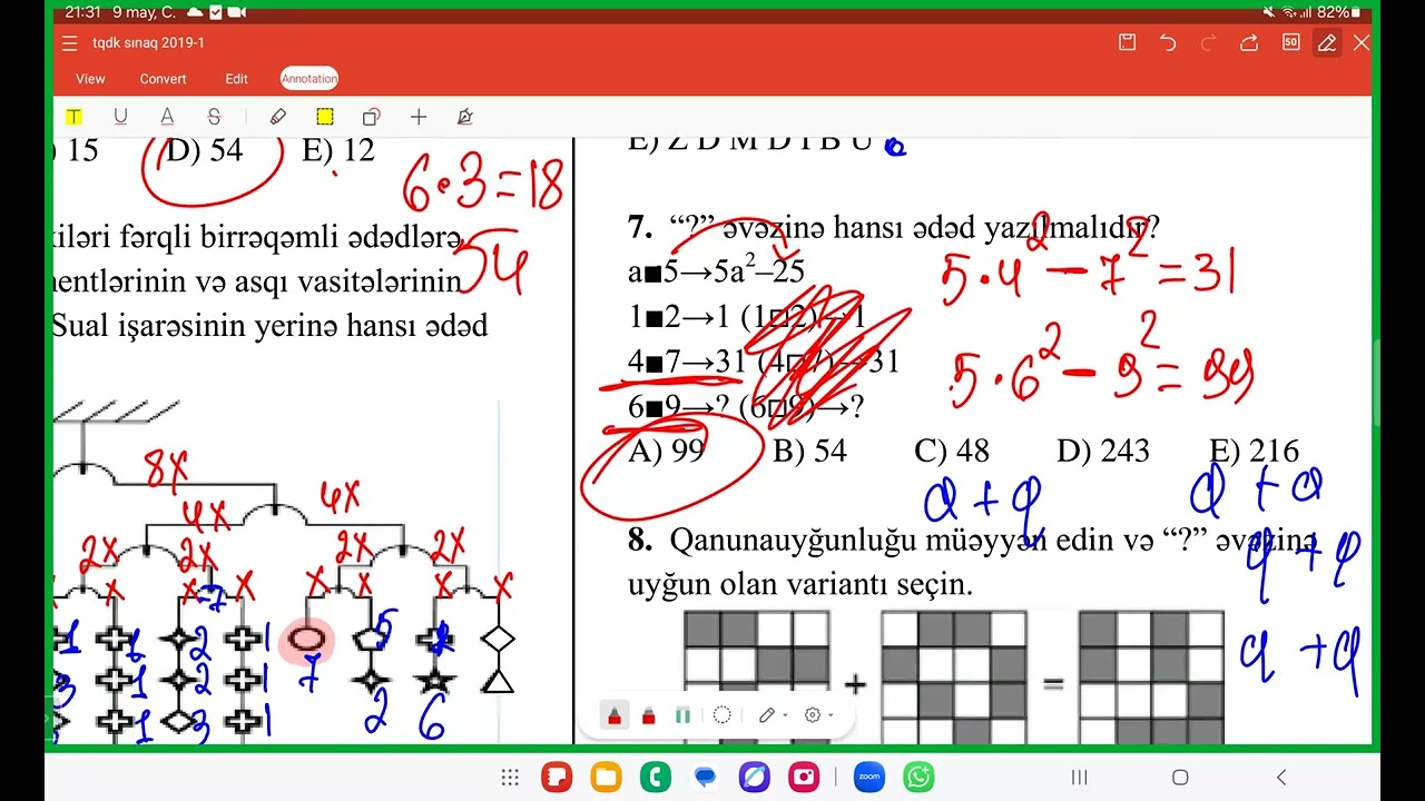 11 May imtahanına son və tam təkrar #dim  #məntiq  #riyaziyyat
