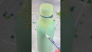 Swarovski water bottle embellishment 💚✨ @BluestreakCrystals