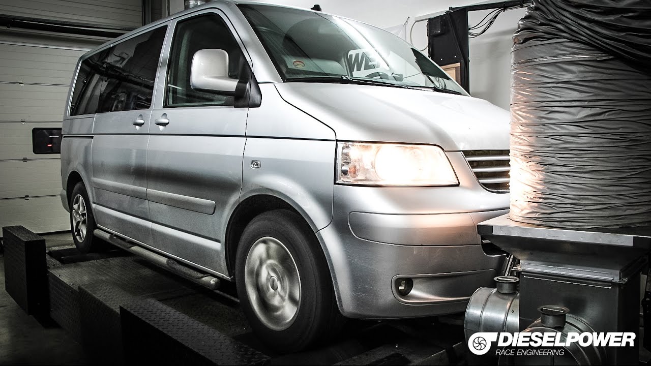 VW T5 2.5TDI 174PS to 204PS/464Nm by DIESELPOWER - YouTube