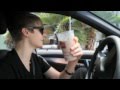 Justin Bieber Playing A Prank / Cone-ing - 2011 Twitvid