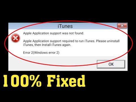 How To Fix iTunes Apple Application Support Was Not Found - The Easiest Way To Solve iTunes Error 2