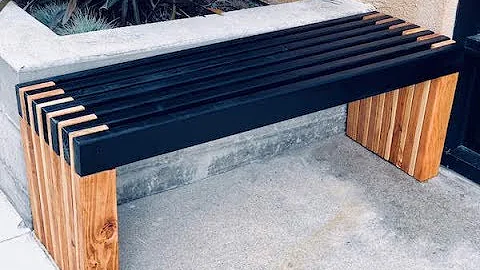 DIY a Sleek Slatted Bench with Ease