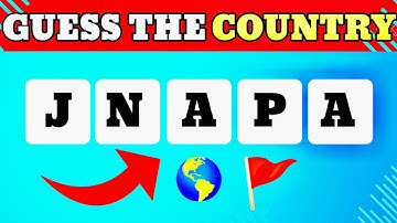 Guess the country by its scrambled name ? #quiz #countryquiz #guessthecountryname