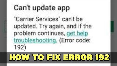 HOW TO FIX ERROR 192 (Cannot Download in Google Play Store) Solution #BanlagSolution #BanlagTutorial