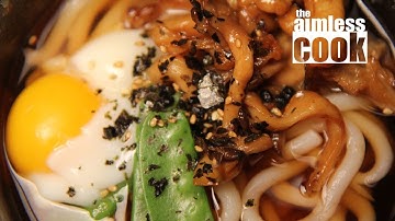 月見うどんのレシピ - 月見うどん