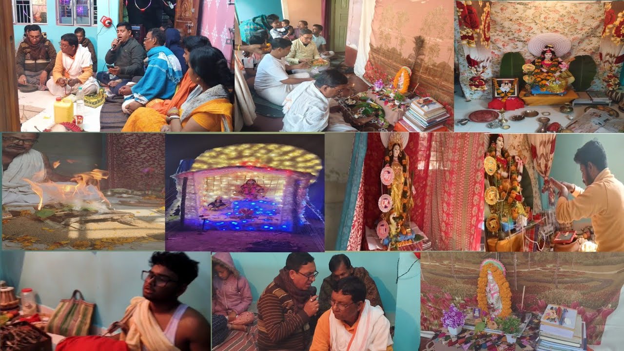 हमारे ससुराल में तीन-तीन सरस्वती मूर्ति ,पूजा, आरती, और मधुर संगीत के बीच बीता सरस्वती पूजा का दिन 