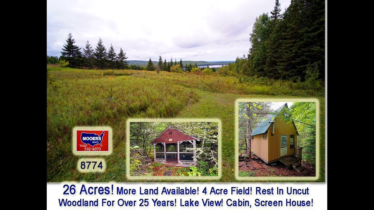 SOLD! Abandoned Farm Land In Maine, Woodlot, Major View 26 Acres