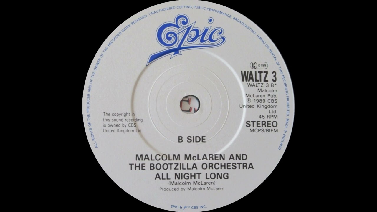 Malcolm McLaren & The Bootzilla Orchestra - All Night Long (12