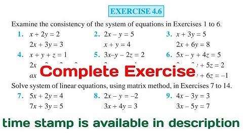 Ex 4.6 class 12 maths ncert Determinants Q1 to Q16