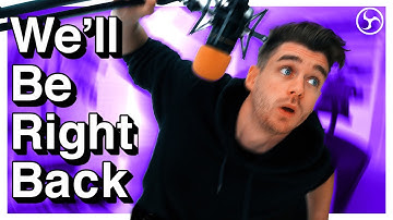 🟣 Be Right Back Meme Overlay in OBS | Freeze Frame Plugin | Streaming Tips