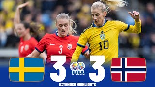 Sweden vs Norway | What a Geme | Highlights | Women's International Friendly 11-04-2023