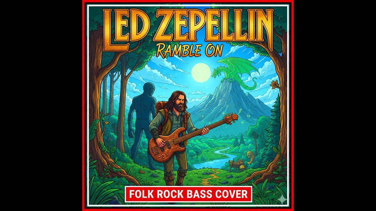 Led Zeppelin Ramble On Bass Cover – Classic Rock Bass   🇬🇧