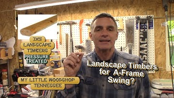 Landscape Timbers A-Frame Swing