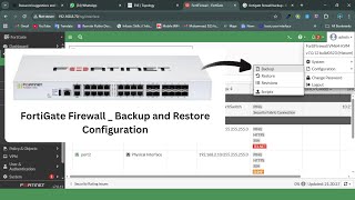 How to Backup & Restore Fortigate Firewall Configuration | GUI