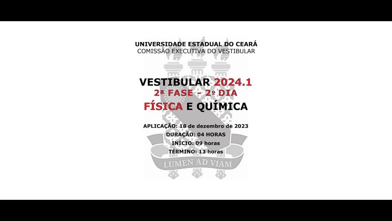 UECE 2024 1 15: Um recipiente vazio com 2,5 kg de massa e com capacidade máxima para 2000 cm³