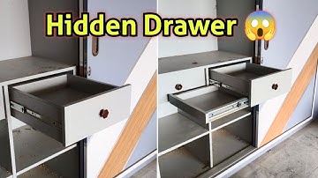 Hidden Drawer In Wardrobe 😱 / Hidden Drawer Lock / Hidden Locker / Hidden Drawer / Ask Furniture