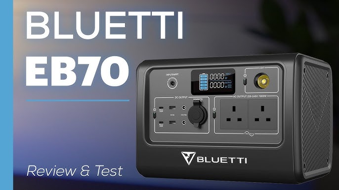 Bluetti EB70 1000W Portable Power Station + PV200 Solar Panel Review 
