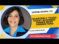 Are  you a Freelancers and Small Business Owners?  Then listen to this for quarterly taxes.
