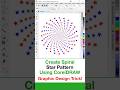 Spiral Star Pattern in CorelDRAW | Repeat Tool Tutorial for Beginners