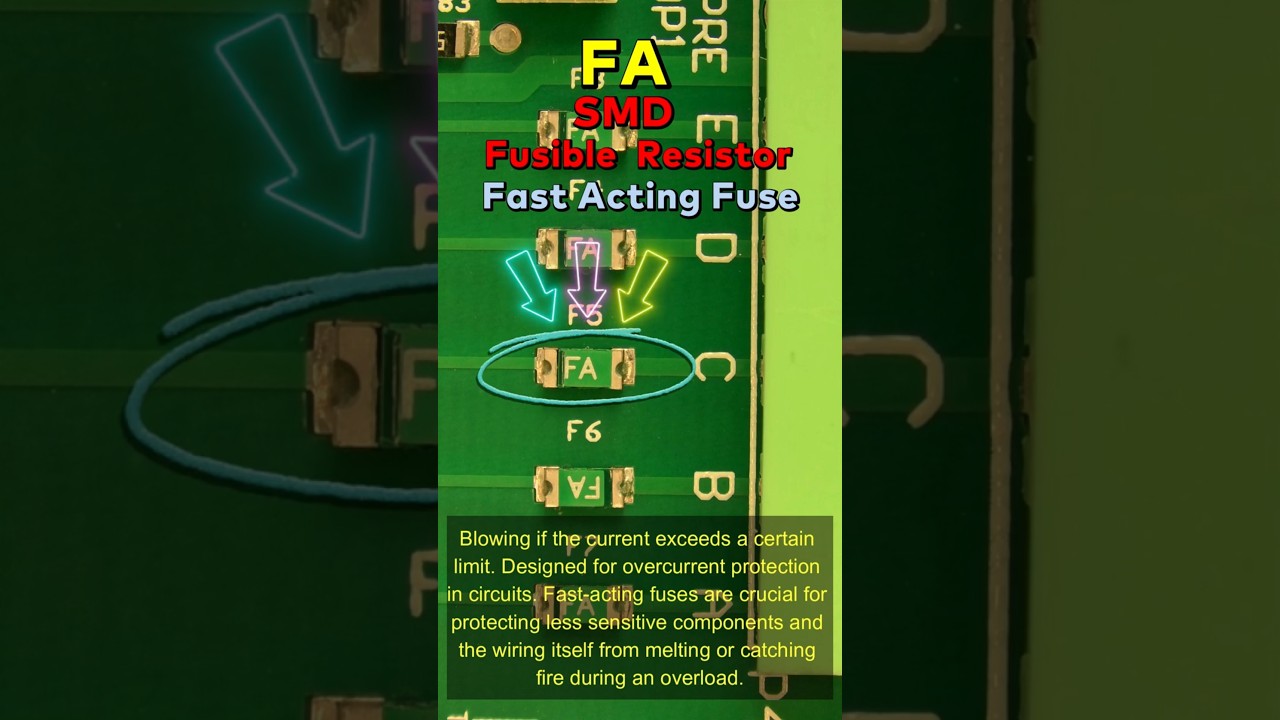 ٍSMD Fast Acting fuses - a fusible resistor FA Fuse   فيوزات سريعة الاستجابة 