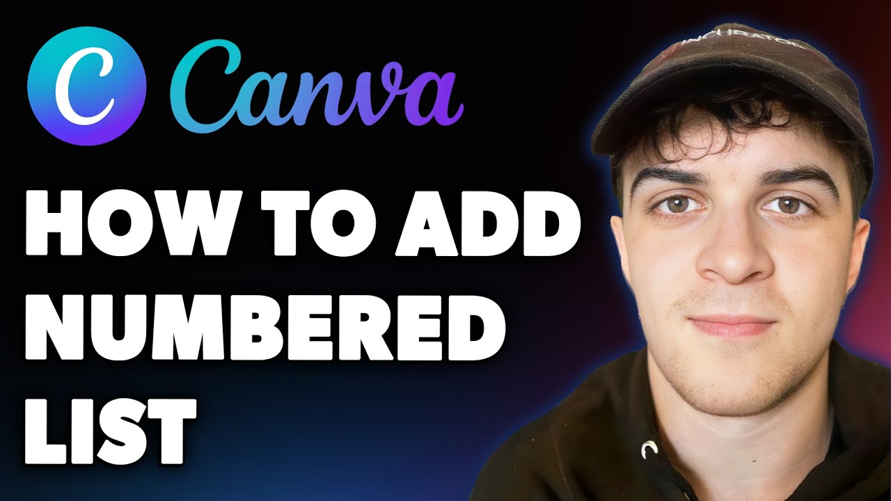 How to Add Numbered List on Canva (Full 2025 Guide)