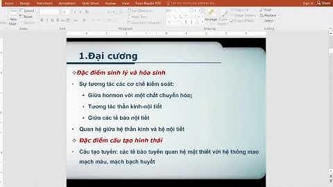 LEC 3 MÔ HỌC CỦA TUYẾN NỘI TIẾT