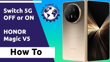 Hoe je 5G uit- of inschakelt op de HONOR Magic V5 #HONOR #honormagicv5 #HowTo #5G