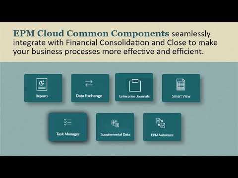 Integrating With EPM Common Components in Financial Consolidation and Close