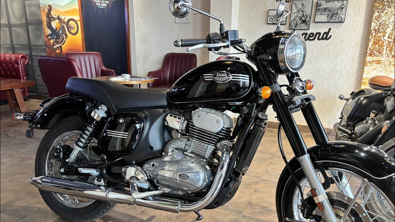 2025 jawa classic 350 walk around | jawa 350 classic black edition|